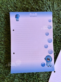 Refil Folhas Fichário - Divertidamente - Papelaria Ananda - Papelaria Ananda