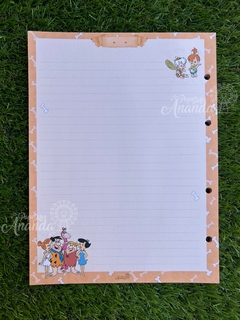 Refil Folhas Fichario - Os Flinststones - Papelaria Ananda - comprar online