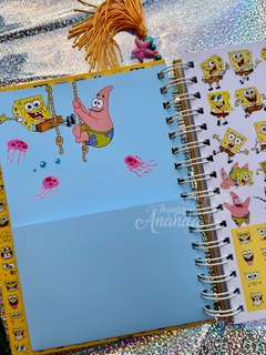 Planner 2025 Bob Esponja A5 - Papelaria Ananda na internet