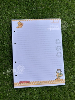 Refil de Folhas Garfield - Papelaria Ananda - comprar online