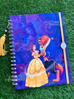 Caderno A Bela e a Fera - Papelaria Ananda