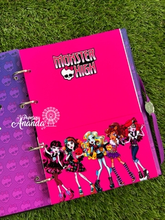 Fichário Monster High A5 - 1/4 - Papelaria Ananda en internet
