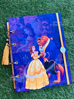 Fichário A Bela e a Fera - Papelaria Ananda