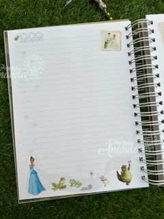 Imagem do Caderno Tiana - A Princesa e o Sapo - Papelaria Ananda
