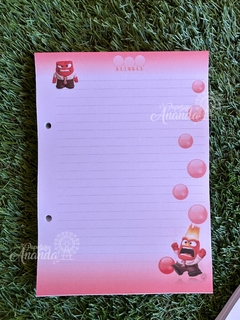 Imagem do Refil Folhas Fichário - Divertidamente - Papelaria Ananda