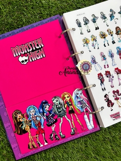 Fichário Monster High A5 - 1/4 - Papelaria Ananda - Papelaria Ananda