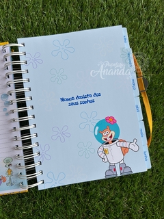 Agenda Bob Esponja 2025 - Papelaria Ananda - Papelaria Ananda
