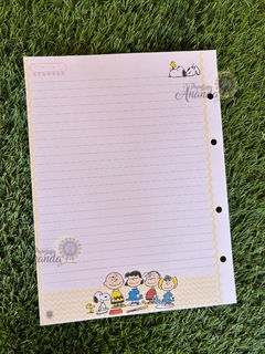 Refil de Folhas Snoopy - Papelaria Ananda na internet