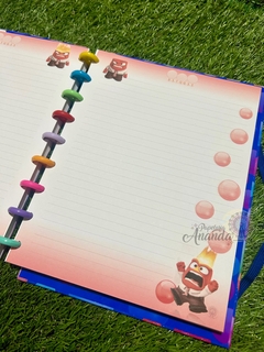 Imagem do Caderno Divertida Mente de Discos - Papelaria Ananda