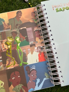 Caderno Tiana - A Princesa e o Sapo - Papelaria Ananda - loja online