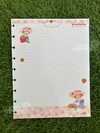 Refil Caderno de Disco Moranguinho - Colegial - Papelaria Ananda