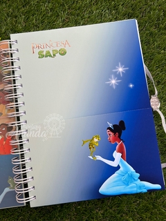Imagem do Caderno Tiana - A Princesa e o Sapo - Papelaria Ananda