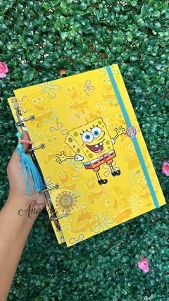 Fichário Bob Esponja - Papelaria Ananda - comprar online
