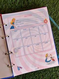 Fichario Colegial Alice no Pais das Maravilhas - Papelaria Ananda - comprar online