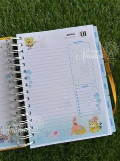 Agenda Bob Esponja 2025 - Papelaria Ananda - loja online