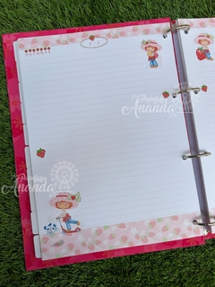 Fichário Moranguinho - Papelaria Ananda na internet