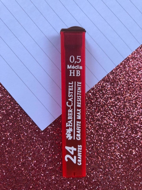 GRAFITE 0.5 média HB c/24 minas - FABER-CASTELL