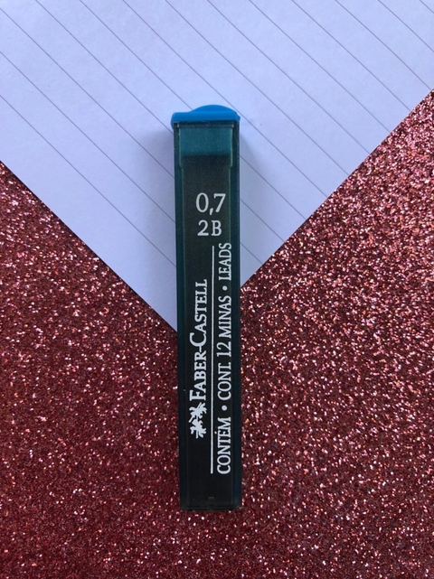 Grafite 0.7mm 2B com 12 minas - Faber-Castell