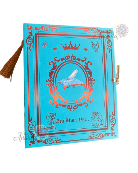 Diário Cinderela com Chave - Papelaria Ananda - comprar online