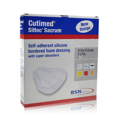 Curativo Região Sacra com Silicone e Borda Cutimed Siltec Sacrum 17,5cmX17,5cm UNIDADE- Cod: 7328700 - comprar online