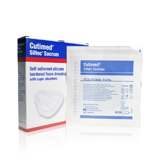 Curativo Região Sacra com Silicone e Borda Cutimed Siltec Sacrum 17,5cmX17,5cm UNIDADE- Cod: 7328700
