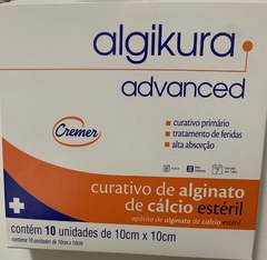 Curativo Alginato Cálcio Algikura Cremer 10x10cm - unidade-615173