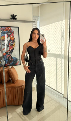 Wide Leg de brilho