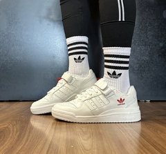 FÓRUM LOW BRANCO VERMELHO - loja online