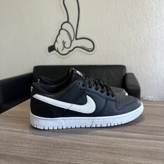 DUNK LOW PRETO COURO - loja online