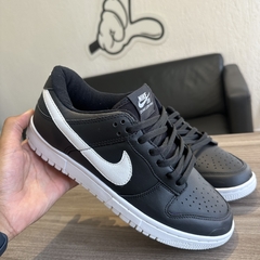 Imagem do DUNK LOW PRETO COURO