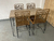 Combo 4 Sillas de Hierro Macizo Tulum Max 1 Mesa Rectangular de Interiores - comprar online