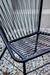 Combo 1 Silla Asuncion Pvc 1 Mesita Acapulco Color Negro - comprar online