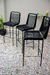 Banqueta Tulum Negra Caño Negro - comprar online
