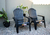 Imagen de Combo 4 Sillas Miami 1 Mesa Ratona Mascardi Color Negro