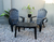 Combo 4 Sillas Miami 1 Mesa Ratona Mascardi Color Negro