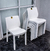 Combo 4 Sillas Paris Mascardi 1 Mesa Redonda 90Cm Color Blanco
