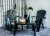 Combo 2 Sillas Gran California de Plastico Mascardi Color Negro