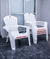 Silla Gran California De Plastico Mascardi Color Blanco - tienda online