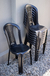 Combo 2 Sillas Reina Mascardi 1 Mesa Cuadrada 75x75 Color Negro - comprar online
