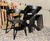 Imagen de Combo 6 Sillas Luna Mascardi 1 Mesa Rectangular 140Cm Color Negro