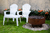 Combo 1 Silla Miami 1 Mesa Ratona Mascardi Color Blanco en internet