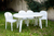 Combo 5 Sillas Barcelona De Plastico Mascardi Color Blanco en internet