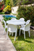 Combo 5 Sillas Barcelona De Plastico Mascardi Color Blanco