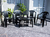 Combo 2 Sillas Perfecto Mascardi 1 Mesa Cuadrada 75x75 Color Negro - Reventon Store