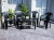 Combo 4 Sillas Perfecto Mascardi 1 Mesa Redonda 120Cm Color Negro - Reventon Store