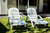 Combo 2 Reposeras Mascardi 1 Mesa Ratona Color Blanco