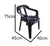 Combo 4 Sillas Milano Mascardi 1 Mesa Cuadrada 75x75 Color Negro en internet