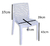 Combo 4 Sillas Perla Mascardi 1 Mesa Rectangular Encastrable Color Blanco - comprar online