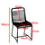 Silla Tulum cordon Yute caño negro - comprar online