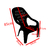 Combo 1 Silla Siesta 1 Mesa Ratona Mascardi Color Negro - comprar online